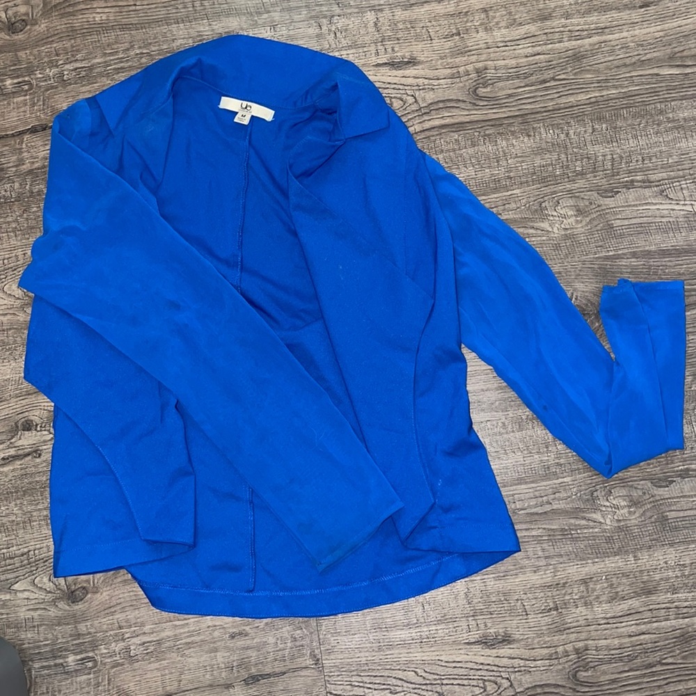 Blue cropped jacket